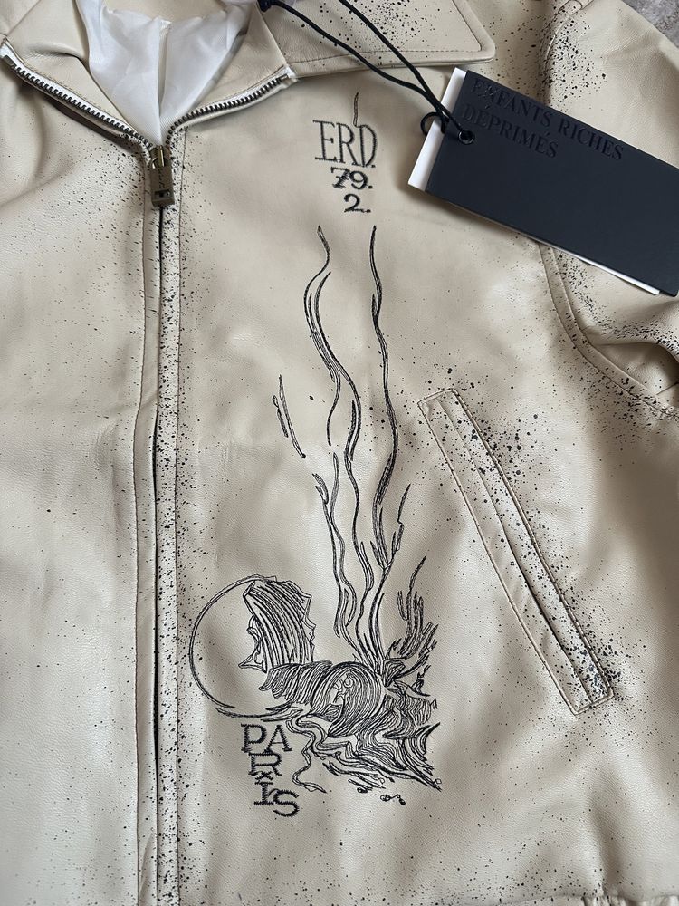 Leather Jacket ERD 24SS White