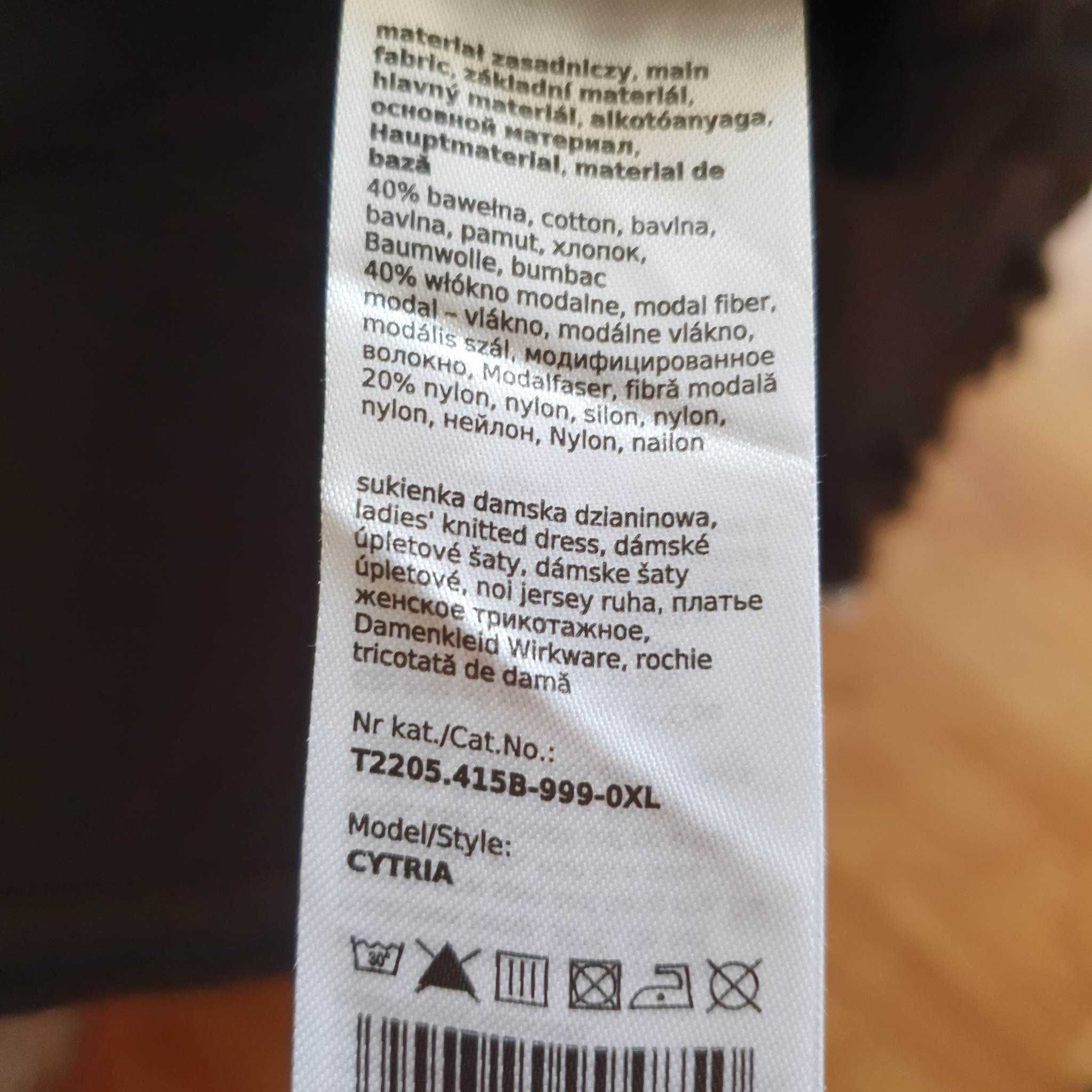 Sukienka Tatuum Dziadzinowa Cytria rozmiar XL
