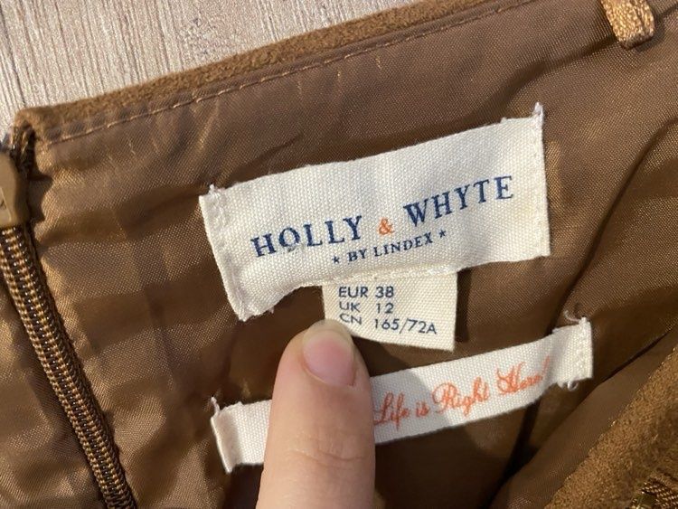 Brązowa zamszowa spódnica rozmiar 38