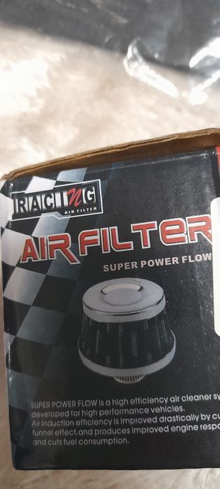 Filtro de ar preto 12mm