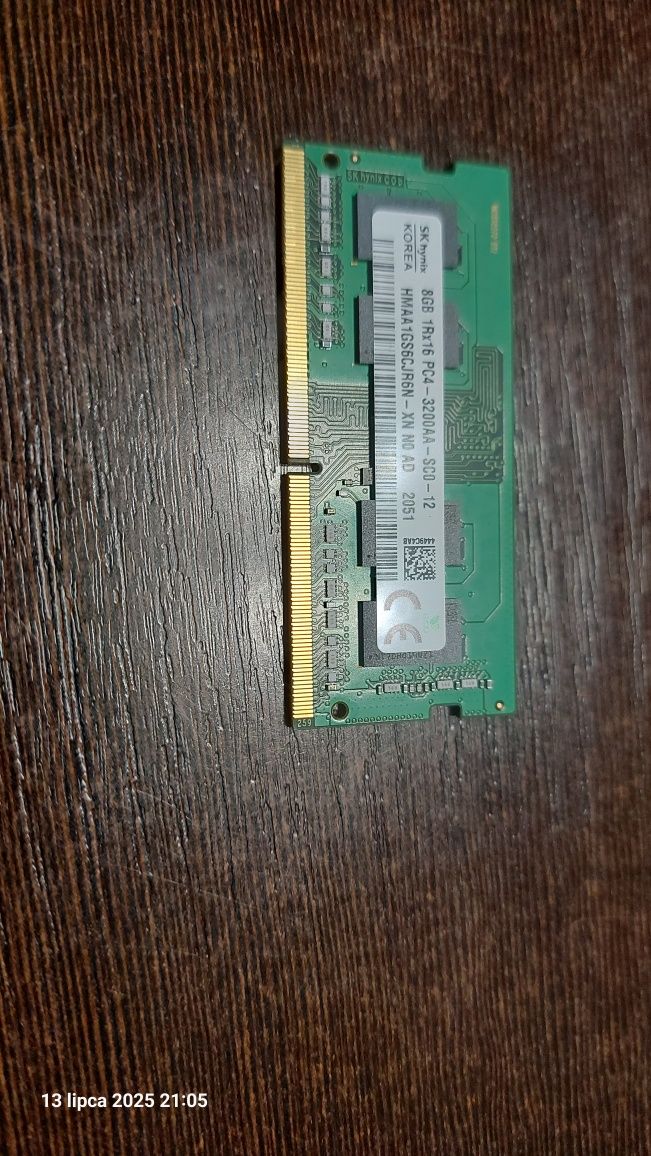 Pamięć RAM 8GB, DDR4 SK Hynix PC4-3200AA-SC0-12