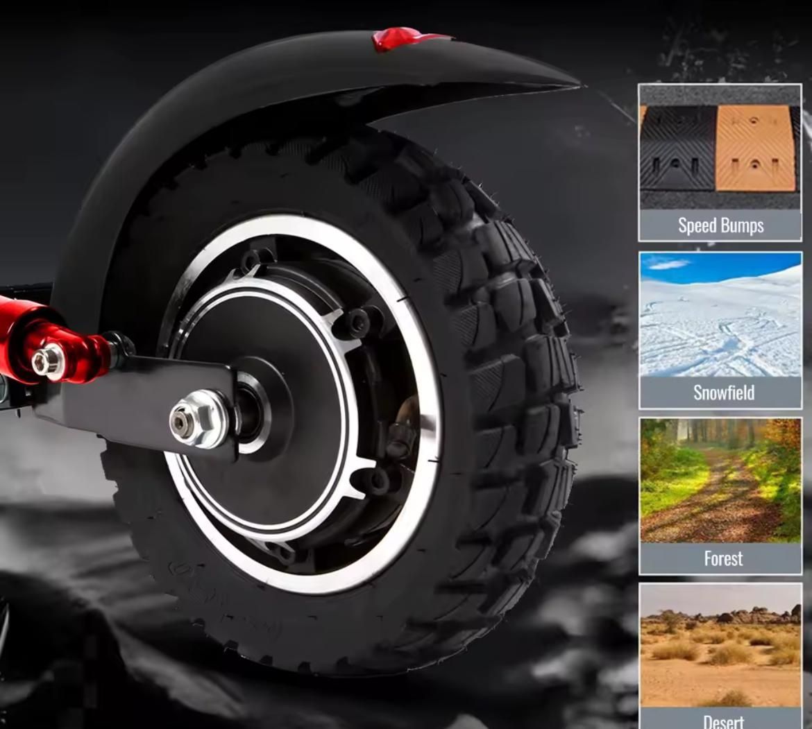 Trotinete Elétrica 800W 45km/h | Nova com Pneus Off-Road + Carregador