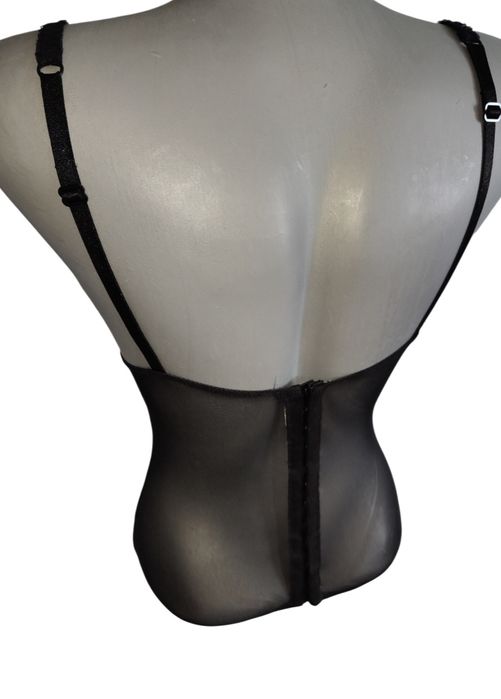 Markowy elegancki gorset Gatta r S 36 czarny elegancki top