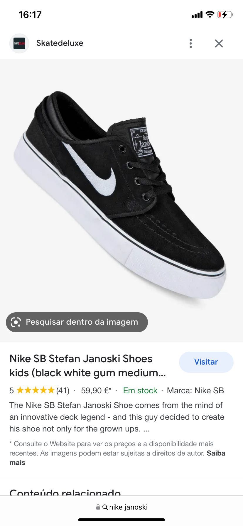 Sapatilhas Nike Stefan Janoski