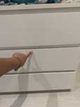 Comoda  malm 3 gavetas