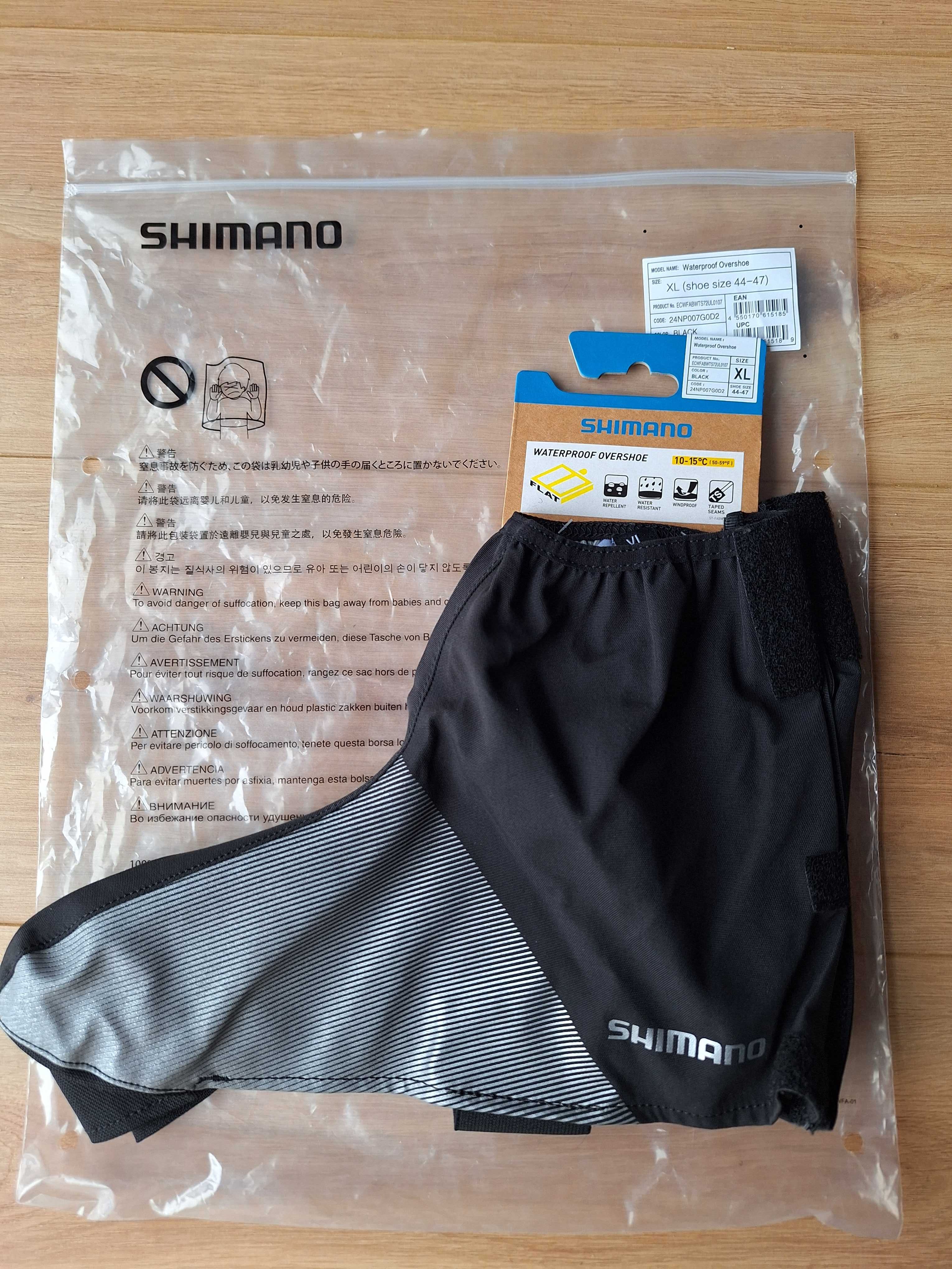 Ochraniacze na buty Shimano Waterproof XL czarny roz. 44-47