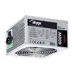 Zasilacz ATX 600W Akyga  P4 PCI-E 6+2 pin 4x SATA 2x Molex PPFC  12cm