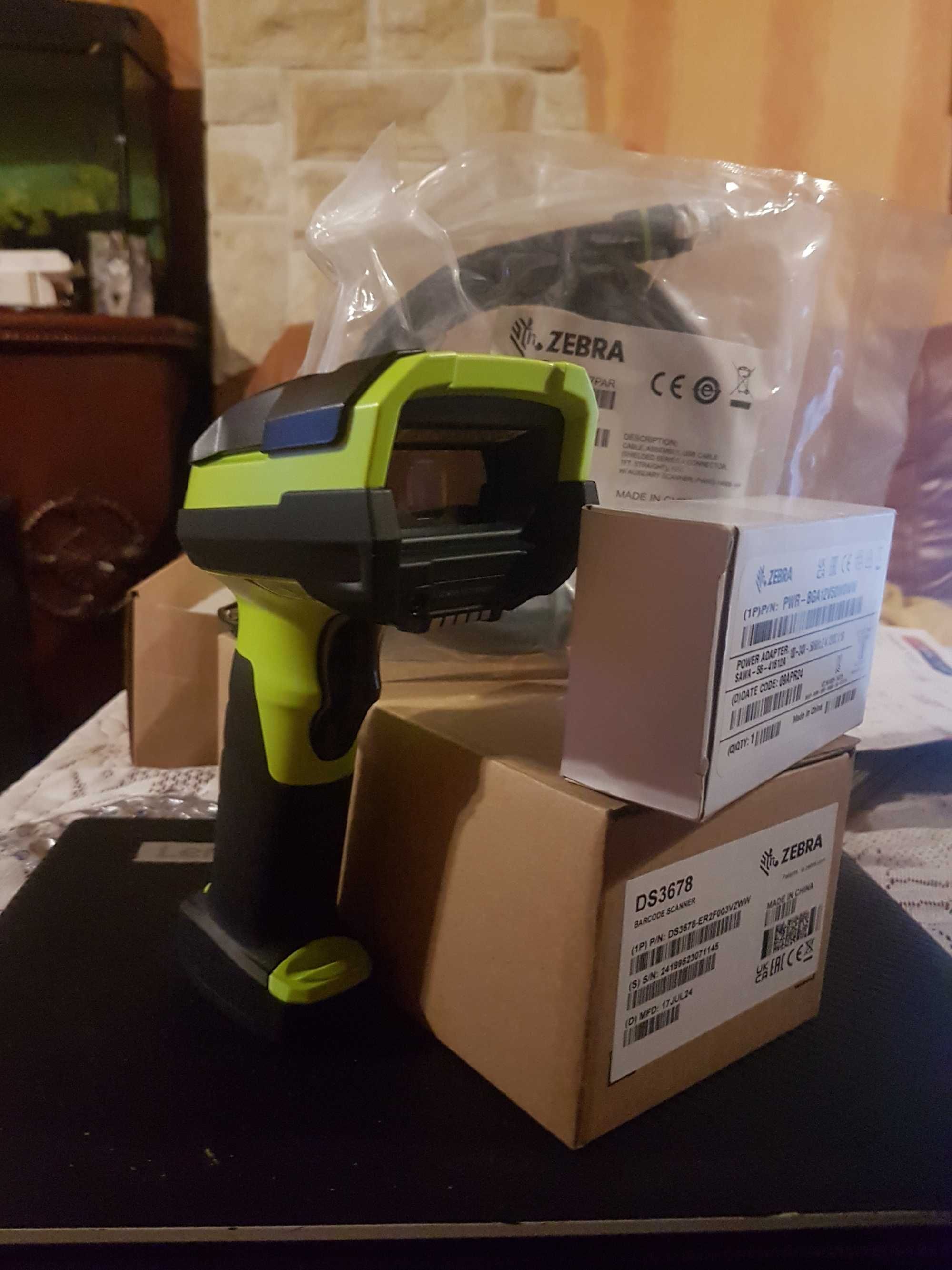 Skaner ZEBRA DS-3678 -ER + stacjadokująca kpl.Nowy.!!