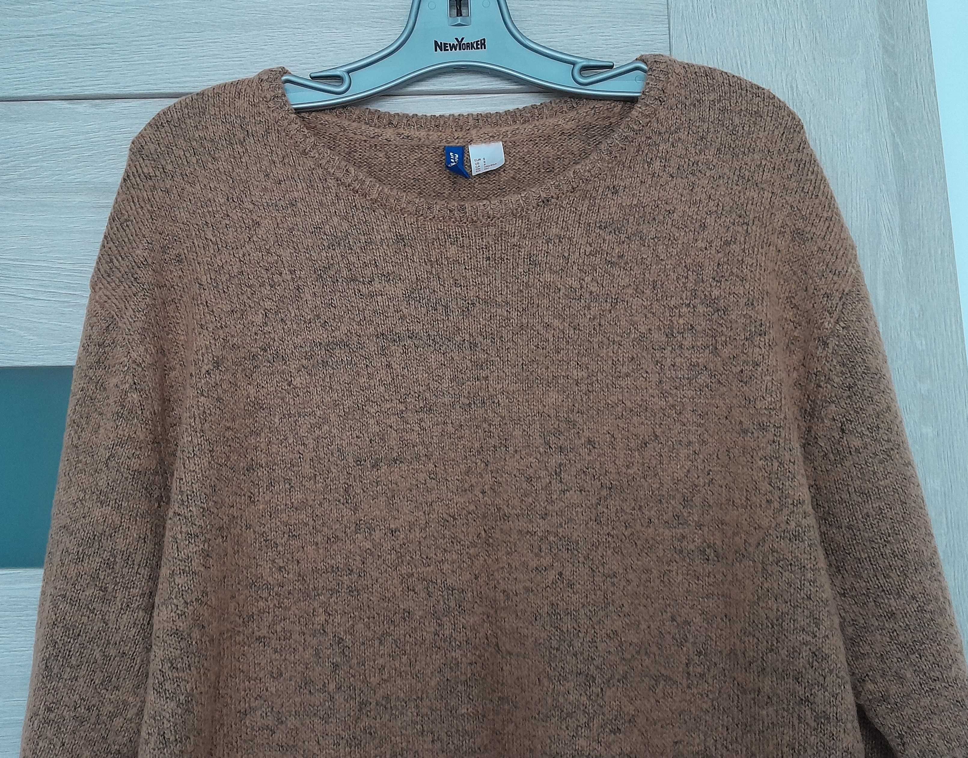 Oryginalny Damski Sweter Karmelowy H&M r. M