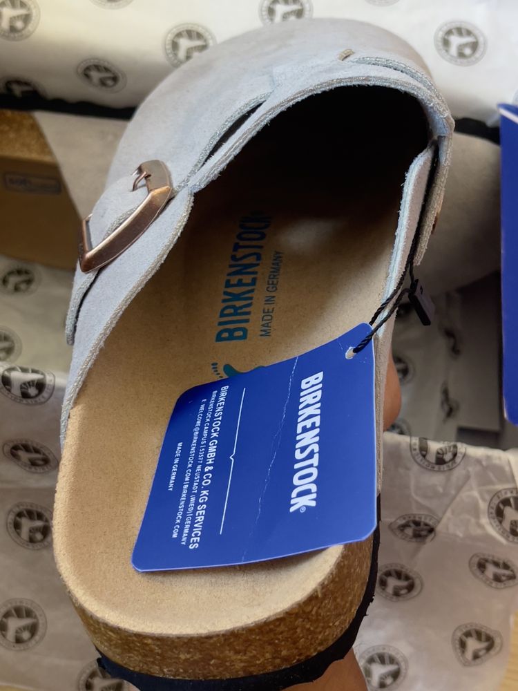 Birkenstock Boston Light Grey
