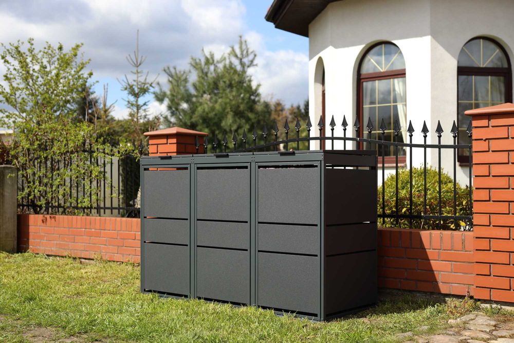 Zabudowy koszy Top Box Obudowy koszy Osłona kosza 4x240L Premium