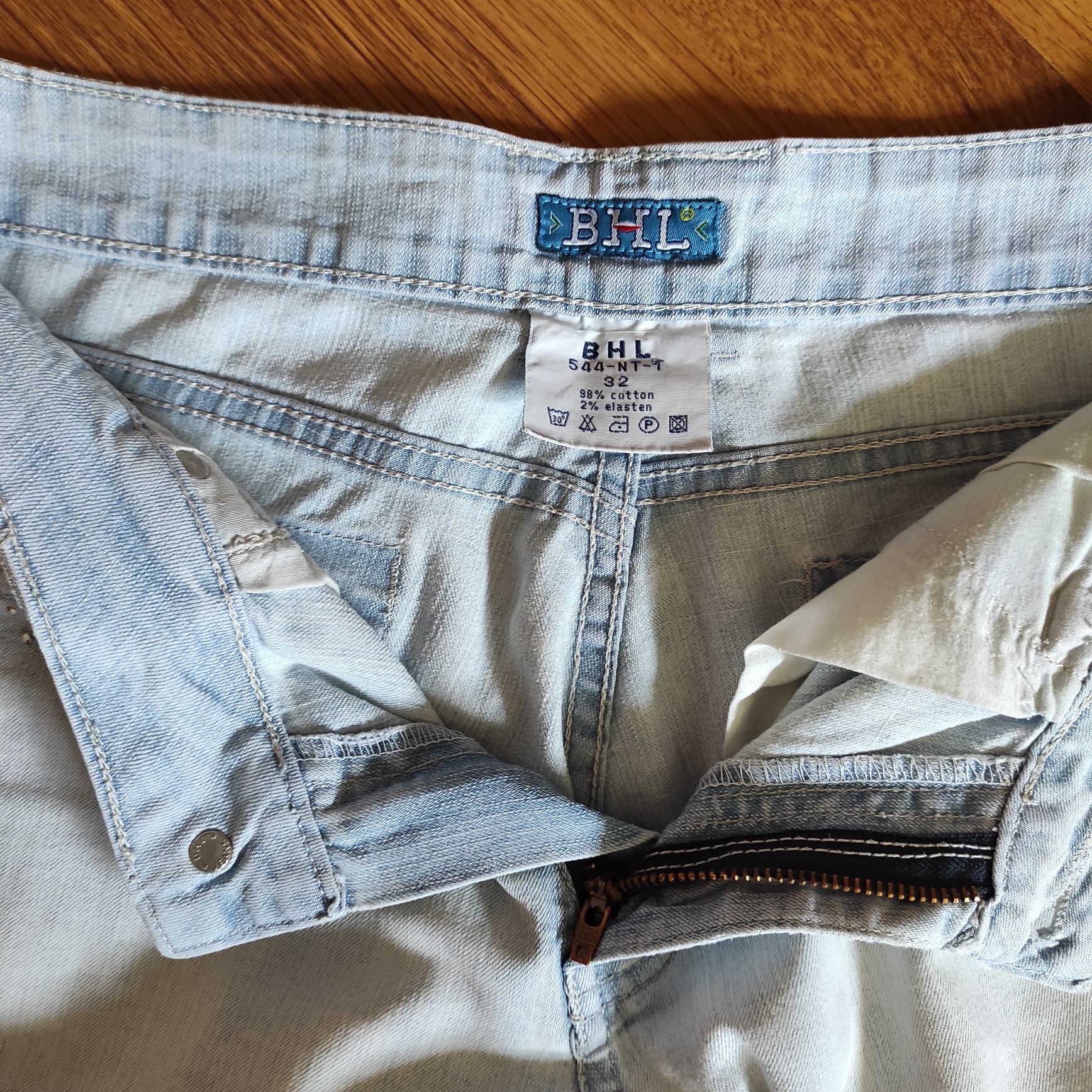 Spodnie 3/4, cienki jeans, XL
