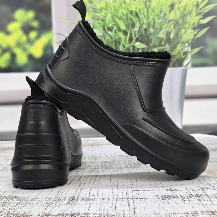 Теплі чоловічі галоши, калоши зимові хутряні 41-46 (к9001)