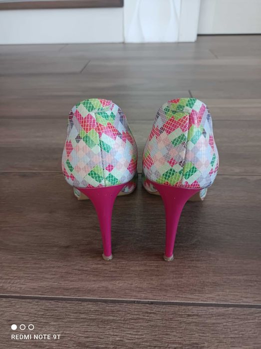 Szpilki, czółenka wielobarwne VENEZIA, rozm. 38