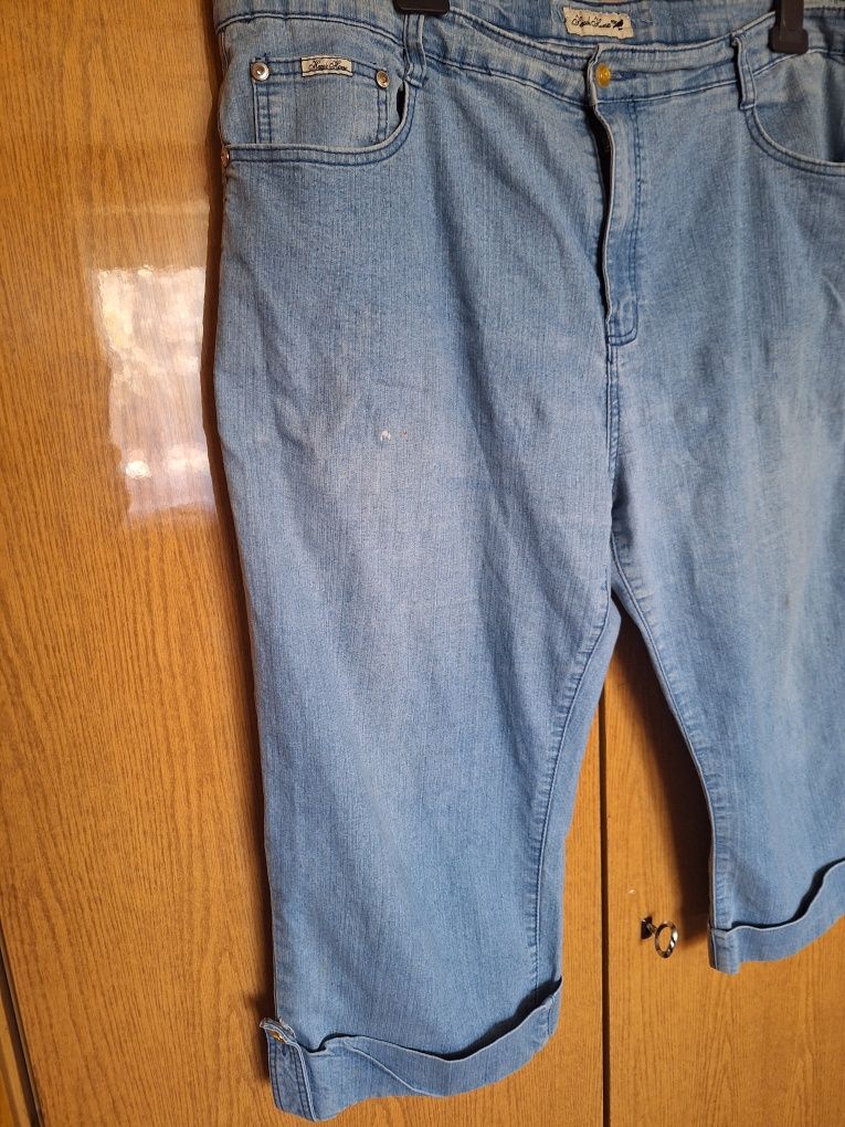 Damskie spodenki jeansowe,duży rozmiar.