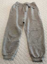 Spodnie dresowe, szare, melanż, 3-4 lata, 104, Rebel (Odzież)