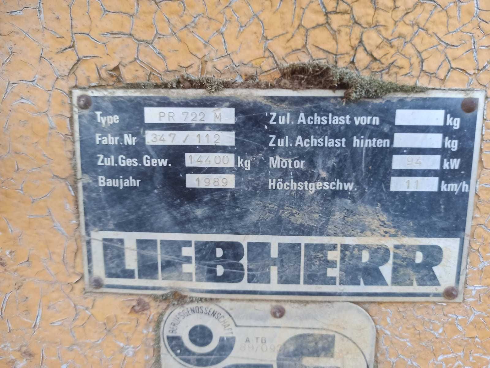 Бульдозер Liebherr PR722 М 1989року 14400кг