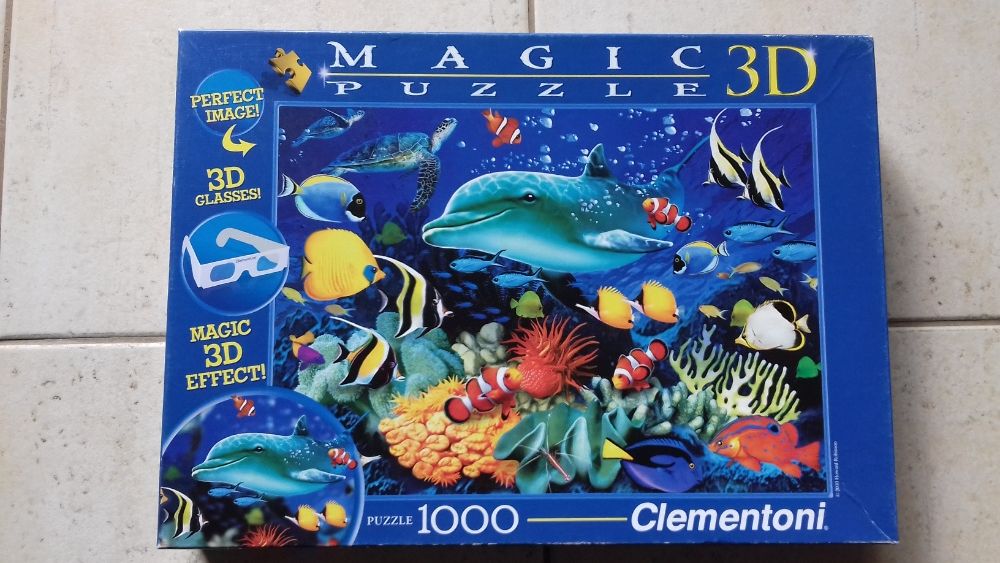 puzzle clementoni 1000 3d - Dolphin Reef