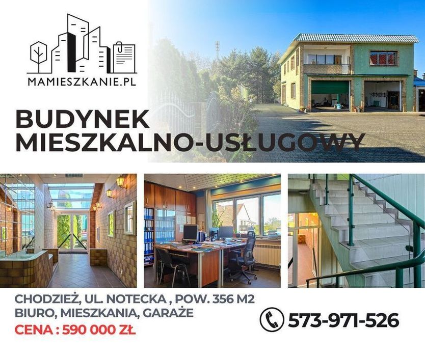 Budynek mieszkalno-usługowy 356 m² w Chodzieży