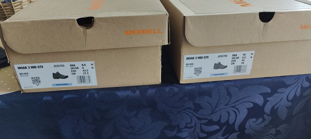 Botas Merrell caminhada moab 3 mid gore-tex 43,5