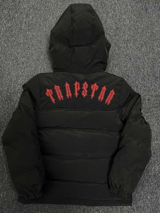 (БЕЗ ПЕРЕДОПЛАТИ)TRAPSTAR куртка чорна пуховик мікропуховик трепстар