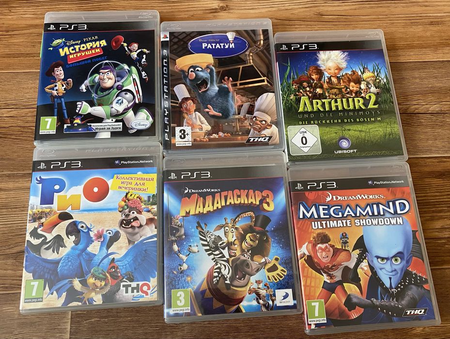 Sony PS3: Sonic, Turrles, Katamari, Rayman, Angry Birds, Рататуй, Рио