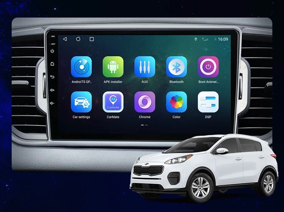 Auto Rádio Kia Sportage 4 * Android 10 * Ano 2016 a 2018