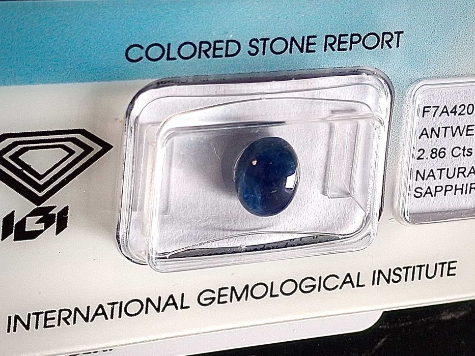 Safira 2.86 + certificidado IGI