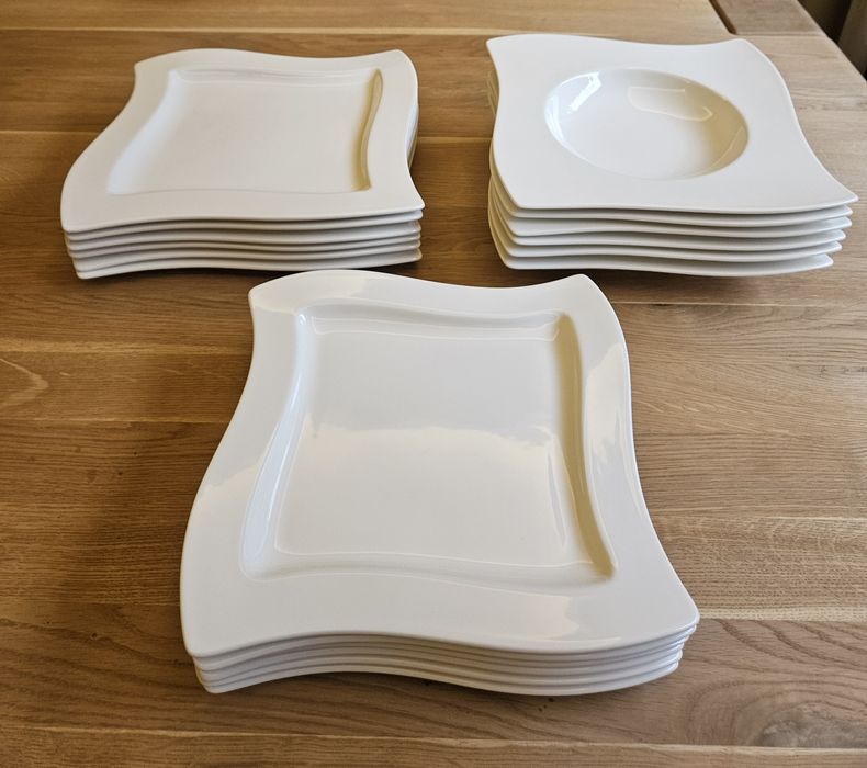 Komplet talerzy Villleroy&Boch, seria New Wave, 18 elementów