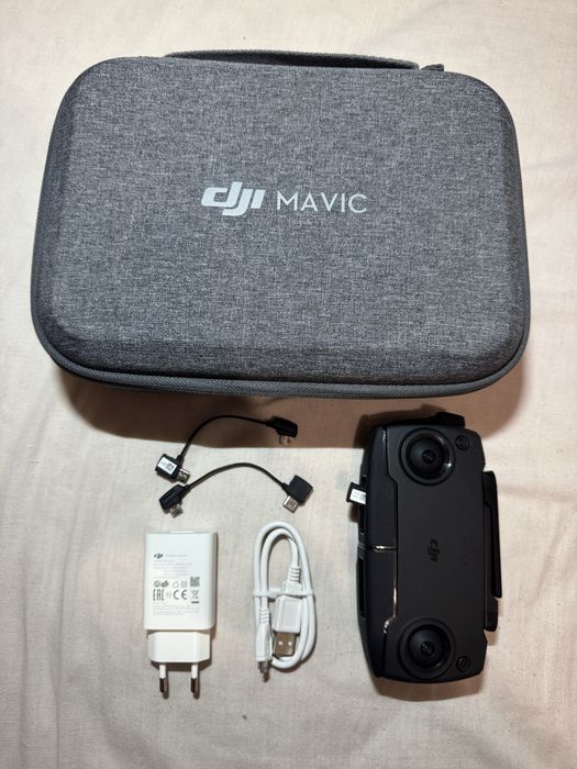 Mala dji mini, fonte cabo e comando.