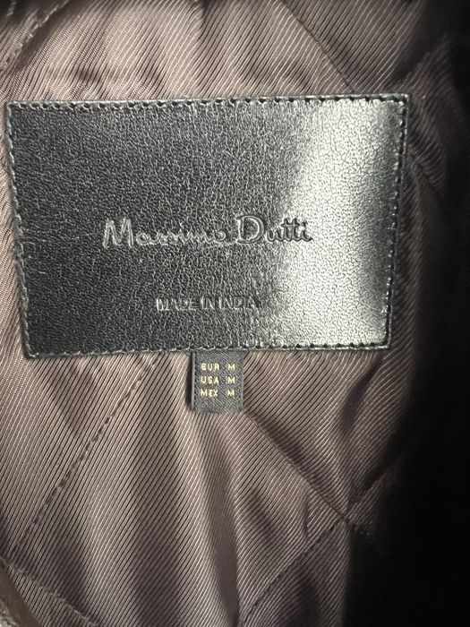 Шкіряна куртка massimo dutti