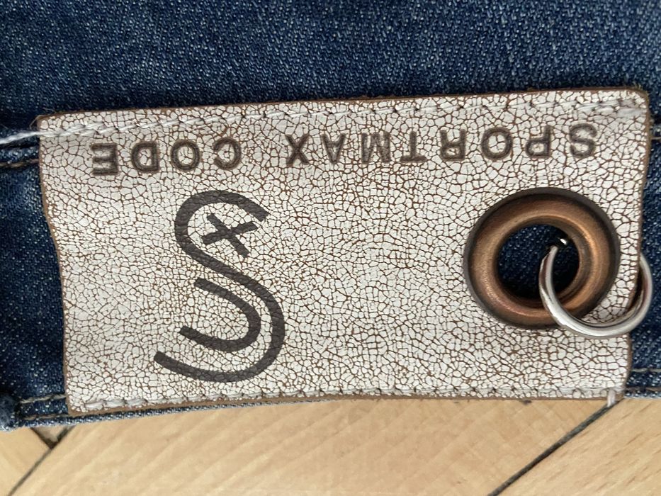 Sportmax code M 38 damskie spodnie jeansy dżinsy niebieskie