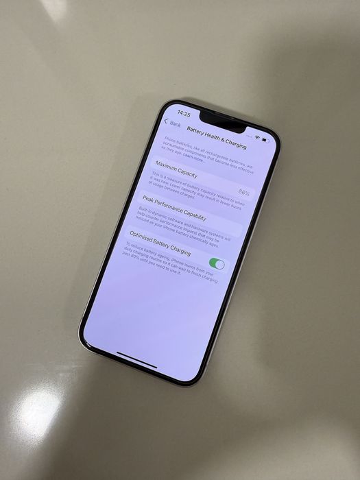 Apple iPhone 14 128GB 86% “ lilás / roxo “ + capa e carregador