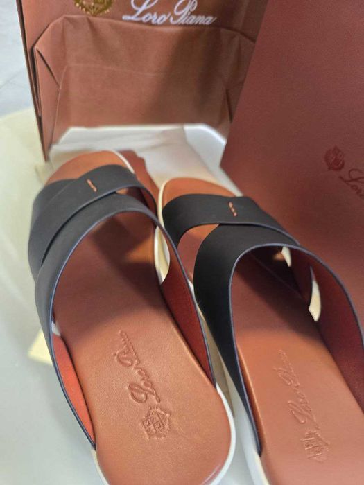 Loro Piana Шльопанці Лоро піана, Шлепанцы мужские тапки сланці шльопки