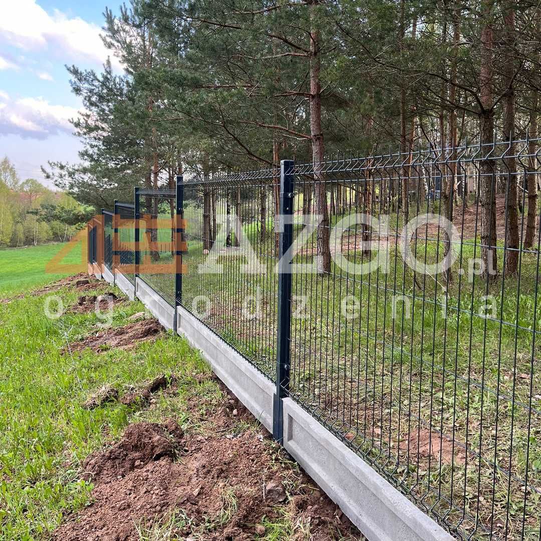 Panele ogrodzeniowe Panel 2D 3D siatkowe płot podmurówka słupki