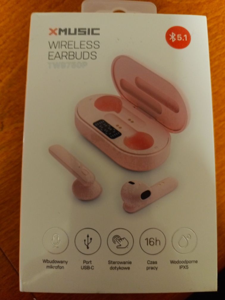 Słuchawki douszne XMUSIC TWS750P Różowy