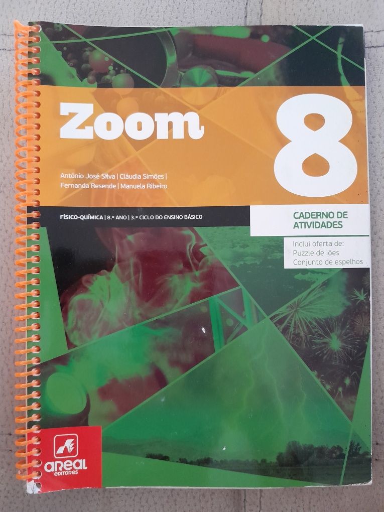 Manuais e cadernos de atividades de físico-química 8⁰ano