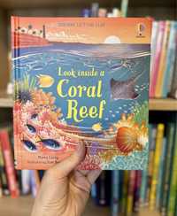 Usborne Look Inside a Coral Reef English AngielskiKsiążki po angielsku