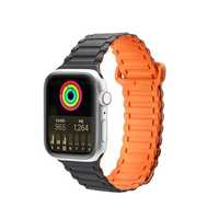Pasek Magnetyczny Dux Ducis Armor do Apple Watch - Czarno-Pomarańczowy