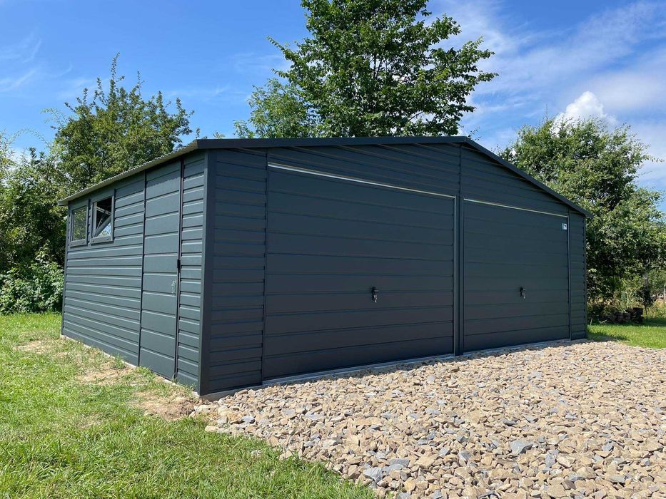 Garaż blaszany, 7x5. WZMOCNIONY PROFILAMI. PRODUCENT. Cała Polska