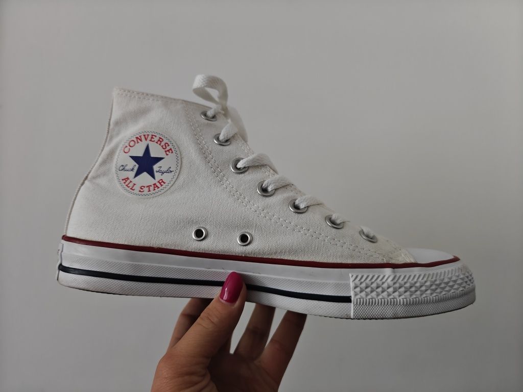Converse trampki wysokie białe damskie 39/25 cm