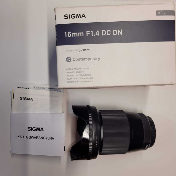 Obiektyw Sigma 16mm F1.4 DC DN Micro 4/3  OLYMPUS Panasonic