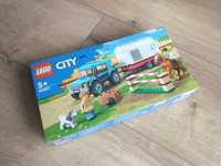 LEGO 60327, zestaw, klocki, przyczepa do przewozu koni