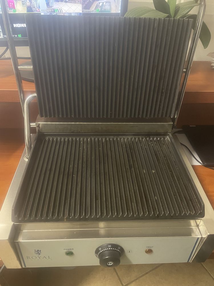 Grill kontaktowy dwustronny ryflowany