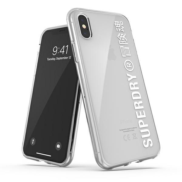 Superdry Snap Iphone X/Xs Clear Case Biały/White 41576