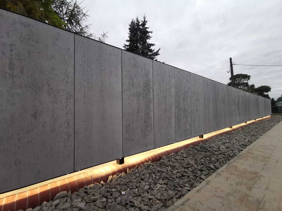 Ogrodzenia murowane, nowoczesne, panelowe, inne