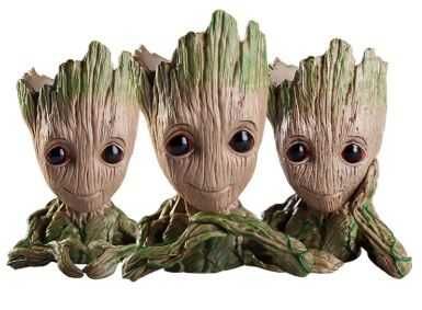 Zestaw Doniczka - przybornik Groot (Zestaw  z 3 sztuk)