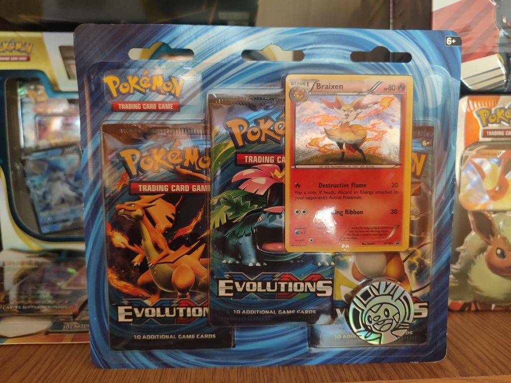 Pokémon tripack XY évolutions Ingles