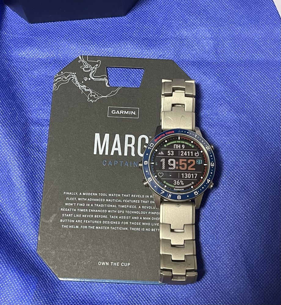 Смарт часы Garmin MARQ Captain, титан