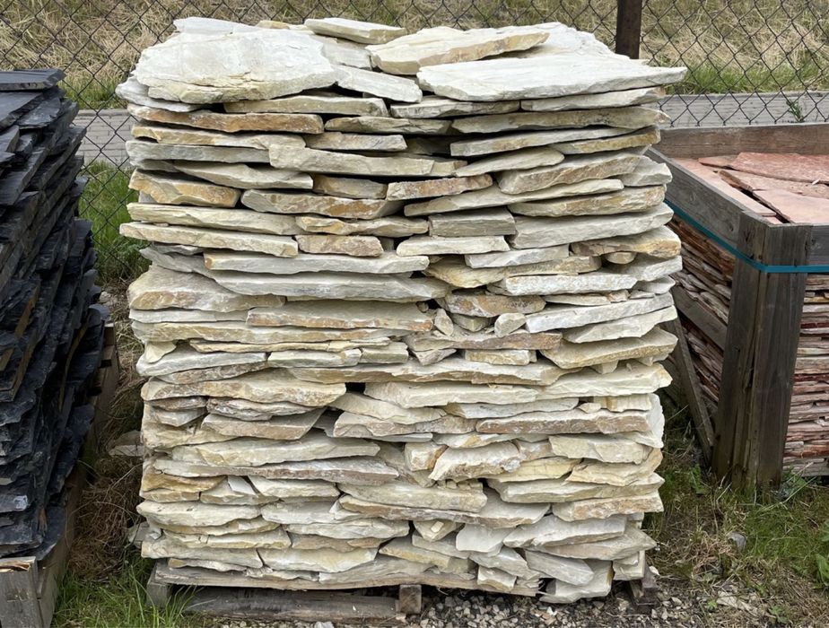 ŁUPEK NATURALNY Elewacja Taras Schody Kamień Ogrodowy Ozdobny